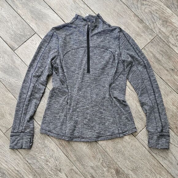 Lululemon Run Briskly 1/2 Zip Black and Gray - Picture 5 of 16
